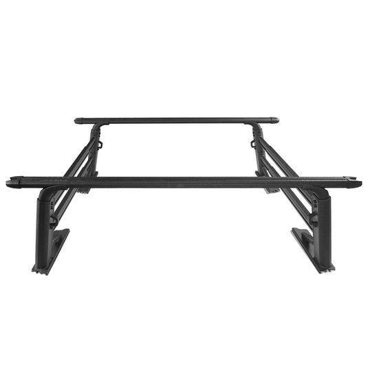 HookeRoad Truck Bed Cargo Rack Truck Ladder Rack for Toyota And Nissan Trucks w/ Factory Utility Tracks 11
