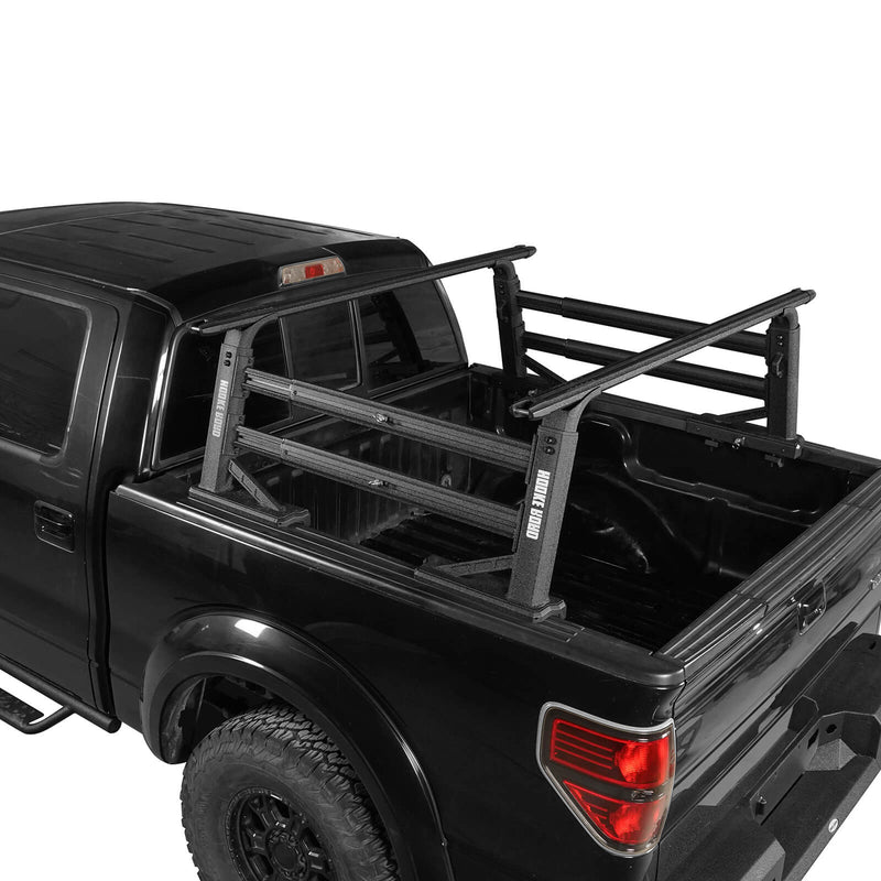 Load image into Gallery viewer, HookeRoad Truck Bed Cargo Rack Truck Ladder Rack for Toyota And Nissan Trucks w/ Factory Utility Tracks 14
