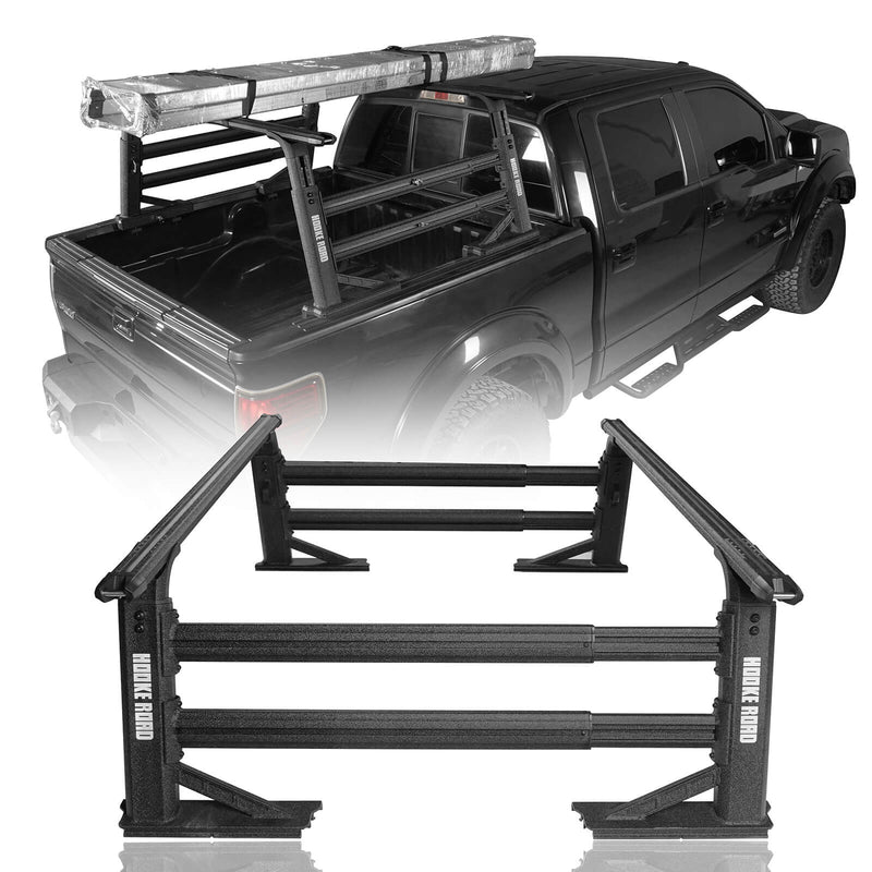 Load image into Gallery viewer, HookeRoad Truck Bed Cargo Rack Truck Ladder Rack for Toyota And Nissan Trucks w/ Factory Utility Tracks 3
