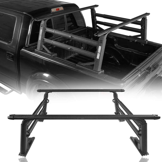 HookeRoad Truck Bed Cargo Rack Truck Ladder Rack for Toyota And Nissan Trucks w/ Factory Utility Tracks 6