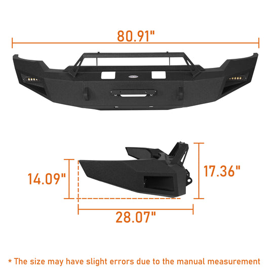 Aftermarket 20-23 GMC Sierra 2500HD Front Bumper with Winch Plate b9201 13