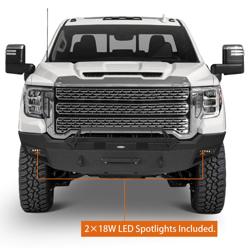 Load image into Gallery viewer, Aftermarket 20-23 GMC Sierra 2500HD Front Bumper with Winch Plate b9201 4
