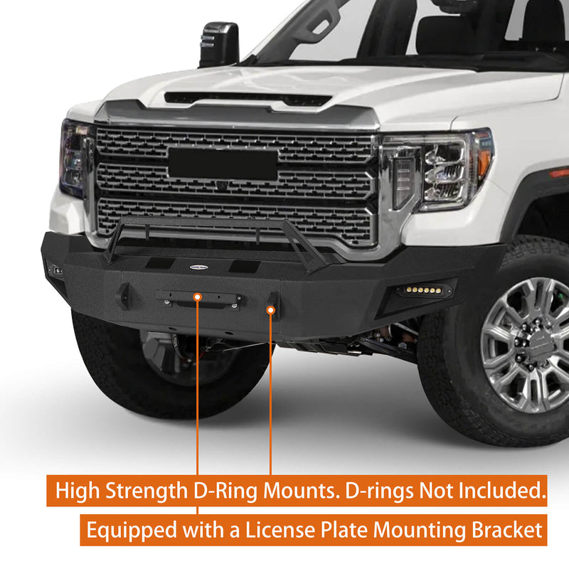 Load image into Gallery viewer, Aftermarket 20-23 GMC Sierra 2500HD Front Bumper with Winch Plate b9201 5
