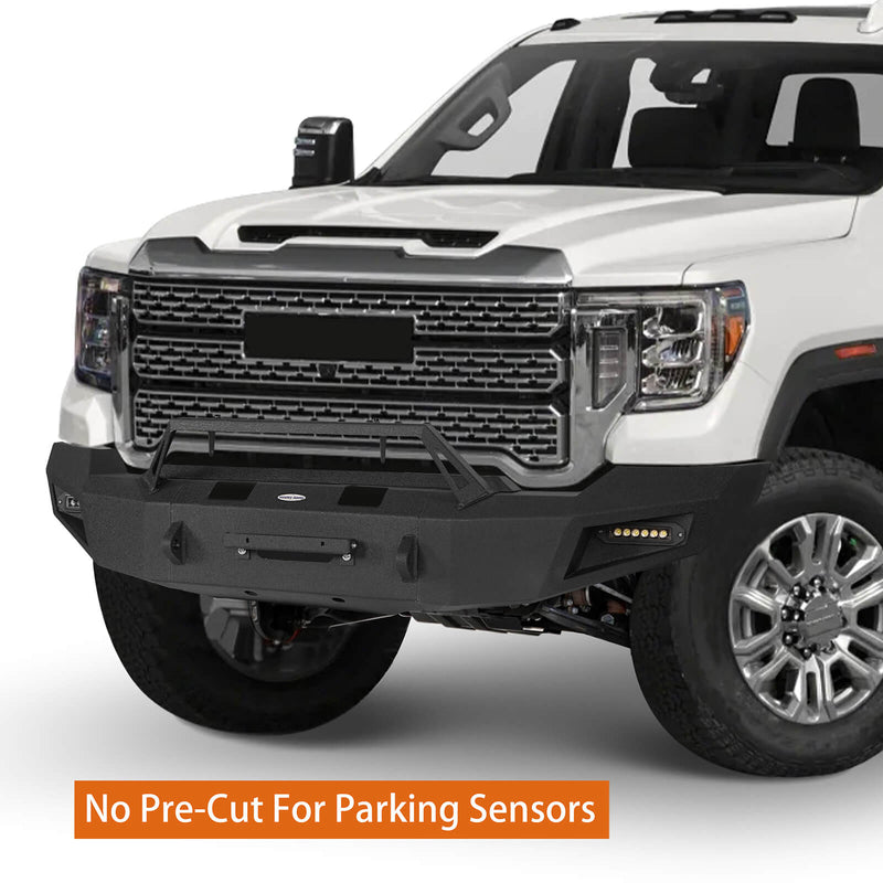 Load image into Gallery viewer, Aftermarket 20-23 GMC Sierra 2500HD Front Bumper with Winch Plate b9201 6
