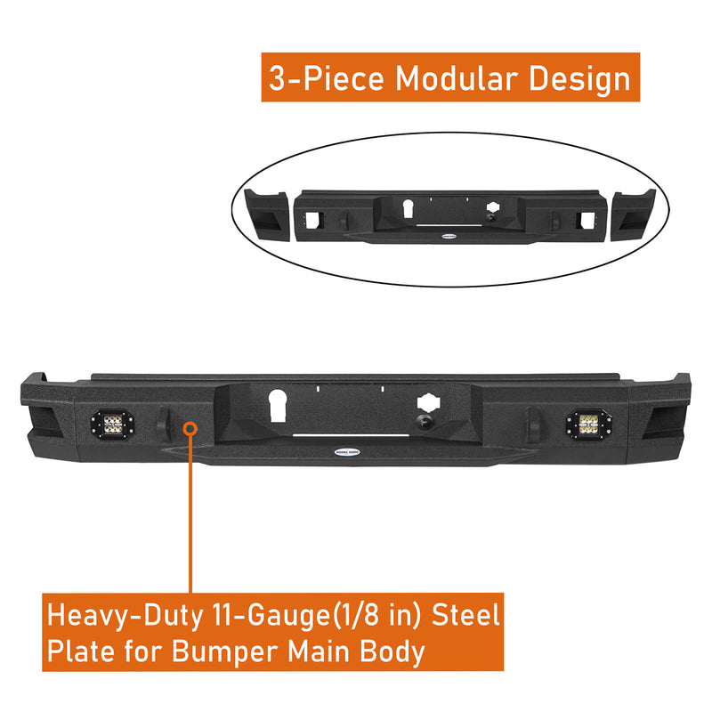 Load image into Gallery viewer, Aftermarket 20-23 GMC Sierra 2500HD Discovery Rear Bumper  b9203 7
