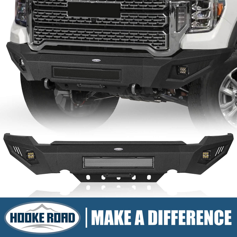 Load image into Gallery viewer, Aftermarket 20-23 GMC Sierra 2500HD Front Bumper Guard Protector  b9202 1
