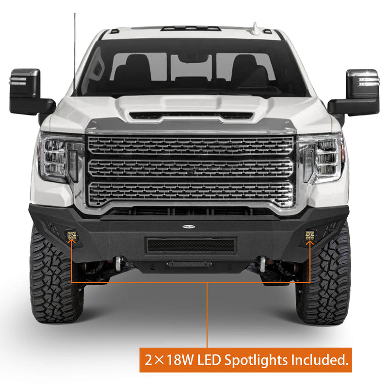 Load image into Gallery viewer, Aftermarket 20-23 GMC Sierra 2500HD Front Bumper Guard Protector  b9202 4
