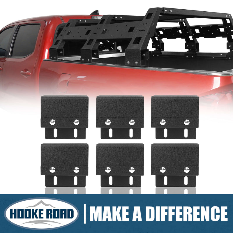 Load image into Gallery viewer, Bed Rack Tonneau Adapters Mounting Brackets (05-23 2nd 3rd Gen Toyota Tacoma) - HookeRoad
