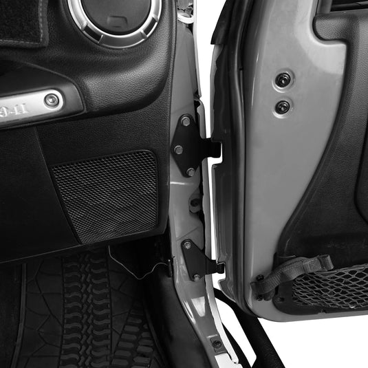 Black Body Door Hinge Set Replacement (07-18 Jeep Wrangler JK) - Hookeroad 3Black Body Door Hinge Set Replacement (07-18 Jeep Wrangler JK) - Hookeroad MMR.20090 3