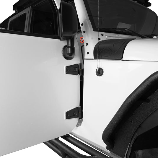 Black Door Hinge Kit Replacement (07-18 Jeep Wrangler JK) - HookeRoad MMR.20089 5