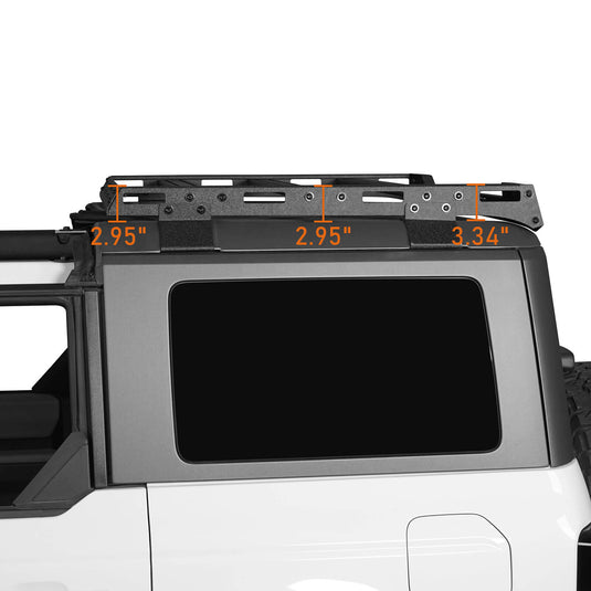 Bronco Discovery Rear Half Roof Rack（ 21-23 Ford 4-Door Hardtop） - HookeRoad BXG.8905-S 15