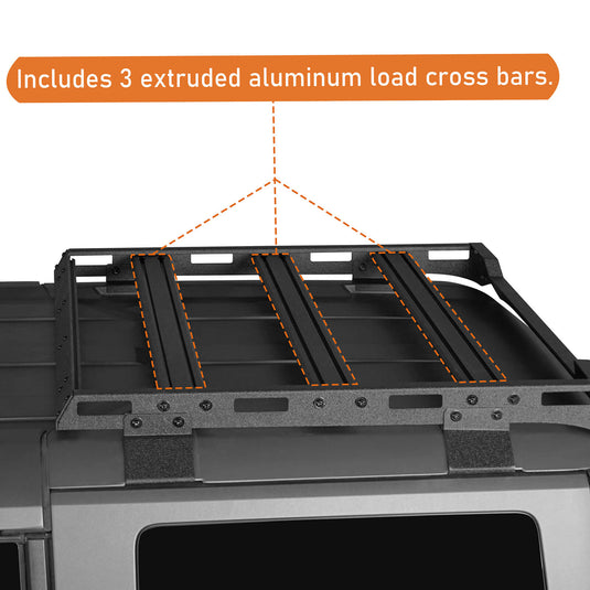 Bronco Discovery Rear Half Roof Rack（ 21-23 Ford 4-Door Hardtop） - HookeRoad BXG.8905-S 8