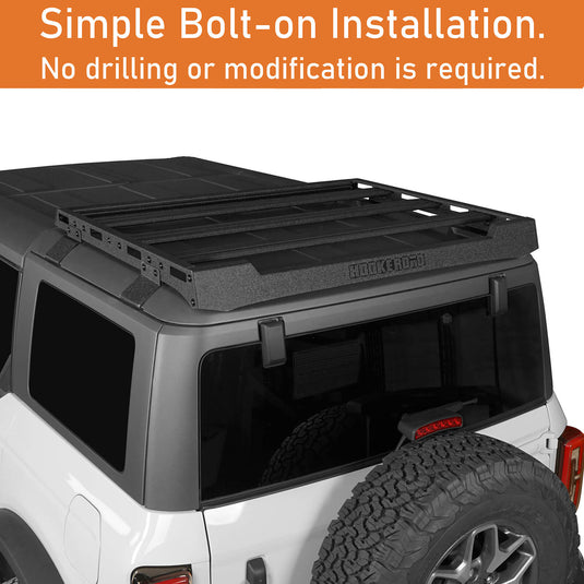 Bronco Discovery Rear Half Roof Rack（ 21-23 Ford 4-Door Hardtop） - HookeRoad BXG.8905-S 9