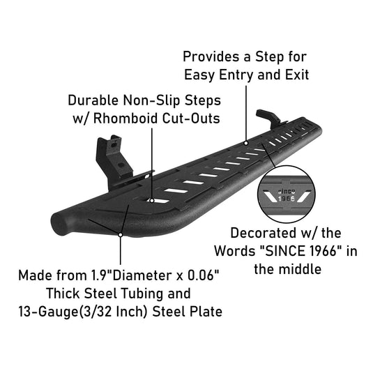 Bronco Nerf Side Step Bars (21-22 Ford) - HookeRoad BXG.8902-S 12