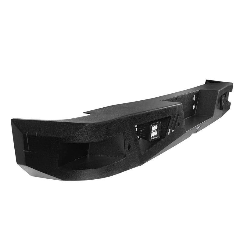 Load image into Gallery viewer, Chevy Silverado Rear Bumper with LED Floodlights and holes for OEM sensors Silverado Rear Bumper for 2007-2018 Chevy Silverado 1500 bxg9024 9
