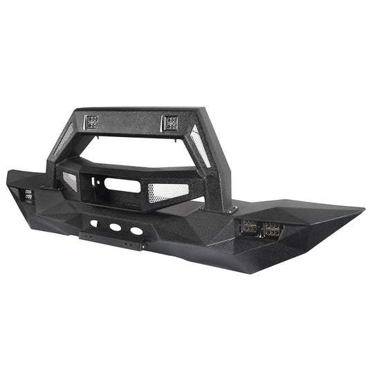 Hooke Road DESTROYER Blade Full Width Front Bumper w/Bull Bar(07-2018 Jeep Wrangler JK)