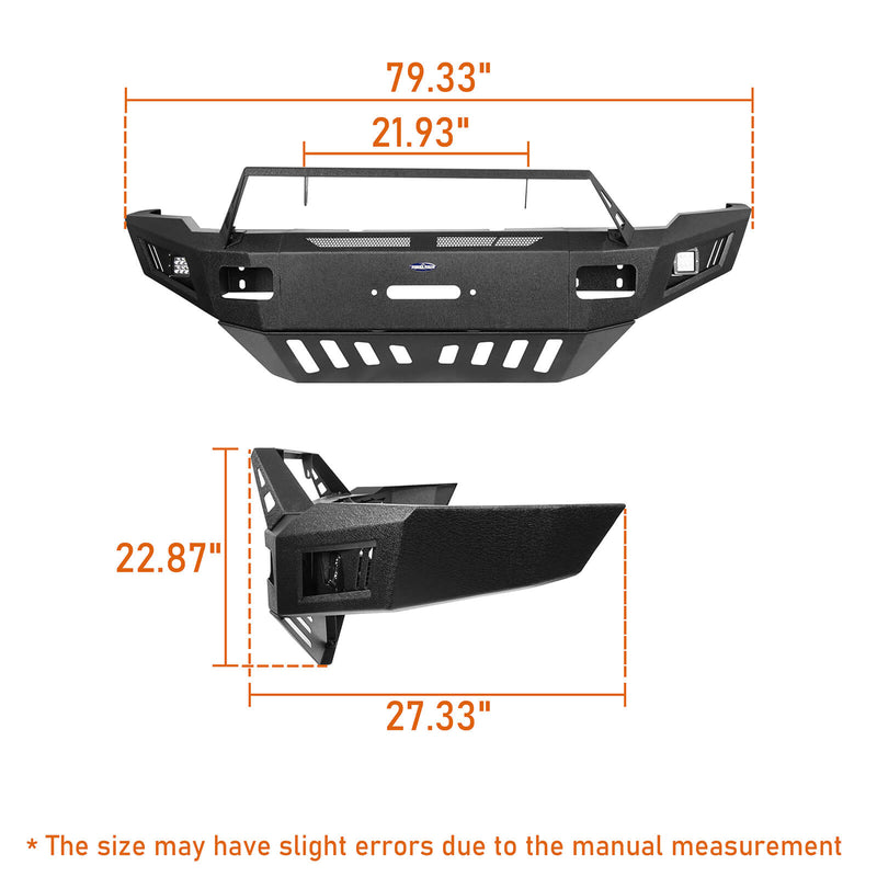 Load image into Gallery viewer, Dodge Ram 2500 Winch Front Bumper w/Skid Plate for Ram 2500 2010-2018 12
