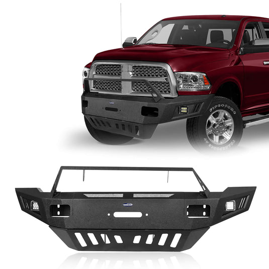 Dodge Ram 2500 Winch Front Bumper w/Skid Plate for Ram 2500 2010-2018 2