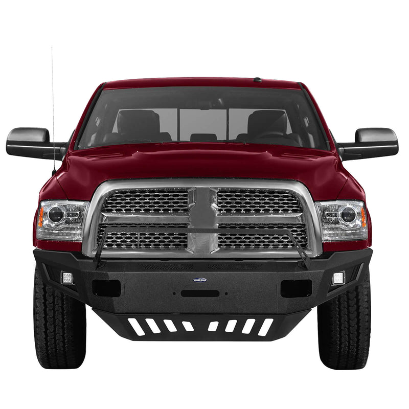 Load image into Gallery viewer, Dodge Ram 2500 Winch Front Bumper w/Skid Plate for Ram 2500 2010-2018 3
