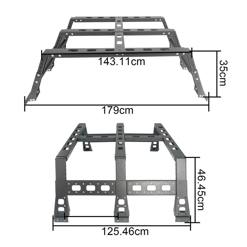 Load image into Gallery viewer, Hooke Road High Bed Rack MAX 13.8 inch(09-18 Dodge Ram 1500)
