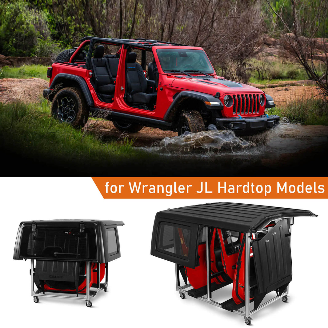 Doors and Hardtops Storage Cart for 19972024 Wrangler & Gladiator JT