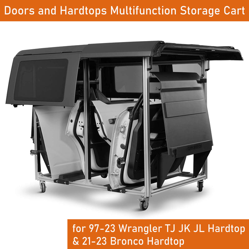 Load image into Gallery viewer, Products Doors and Hardtops Storage Cart (97-23 Wrangler TJ JK JL Hardtop Gladiator JT Hardtop &amp; 21-23 Ford Bronco Hardtop)  b2067s 3
