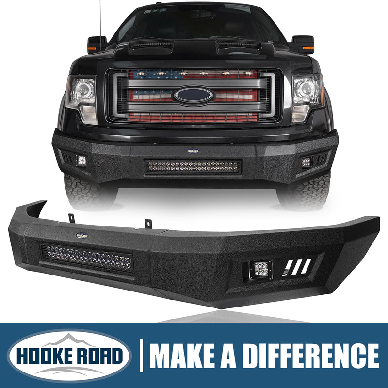 Load image into Gallery viewer, Hooke Road F150 Front Bumper for 2009-2014 Ford F-150 (Excluding Raptor)  bxg8212 1
