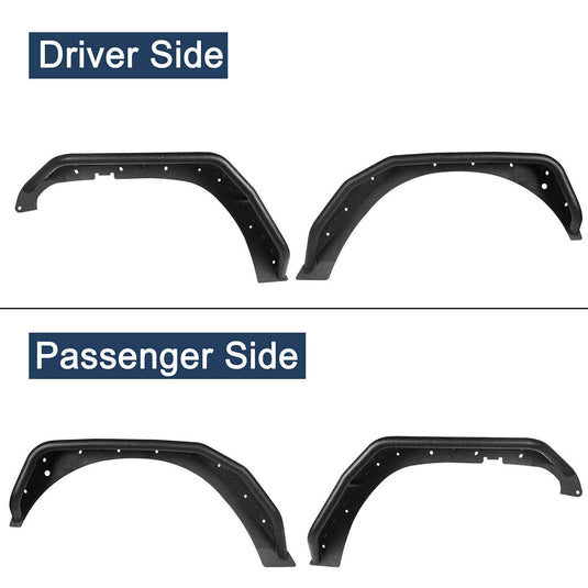 Hooke Road Fender Flares(07-18 Jeep Wrangler JK)