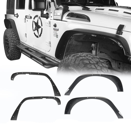 Hooke Road Fender Flares(07-18 Jeep Wrangler JK)