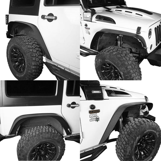 Hooke Road Fender Flares(07-18 Jeep Wrangler JK)