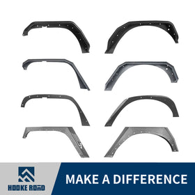 Hooke Road Fender Flares(07-18 Jeep Wrangler JK)