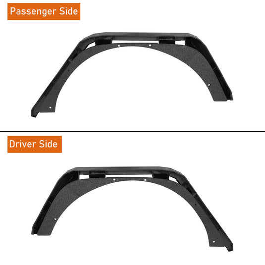 Jeep Flat Rear Fender Flares (18-23 Jeep Wrangler JL) - Hooke Road b3034s 9