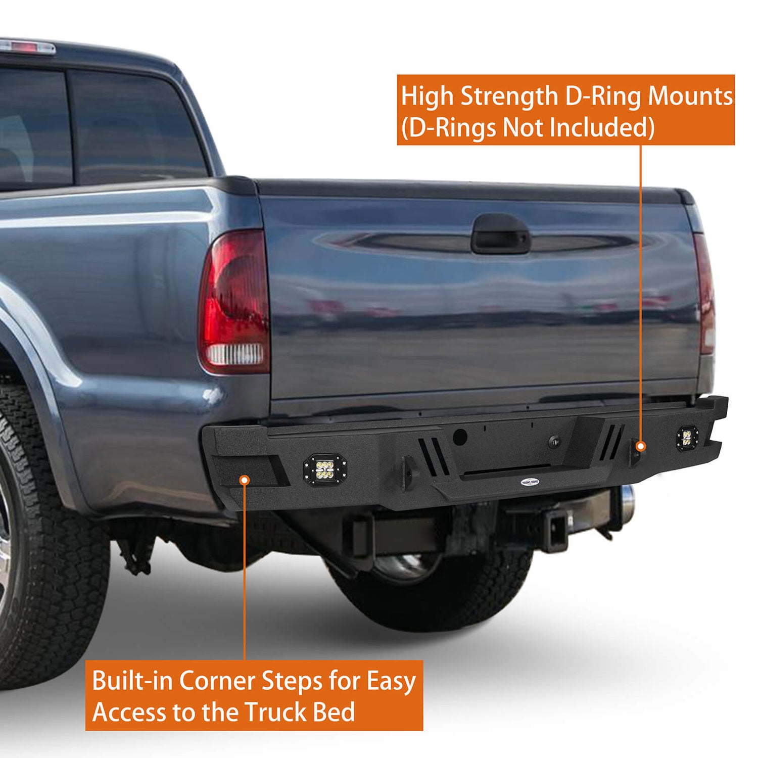 Pickup Truck Bumper Ford Pickup Truck HR Rear Bumper Replacement (05-07 F-250 F-350 ) - Ho
