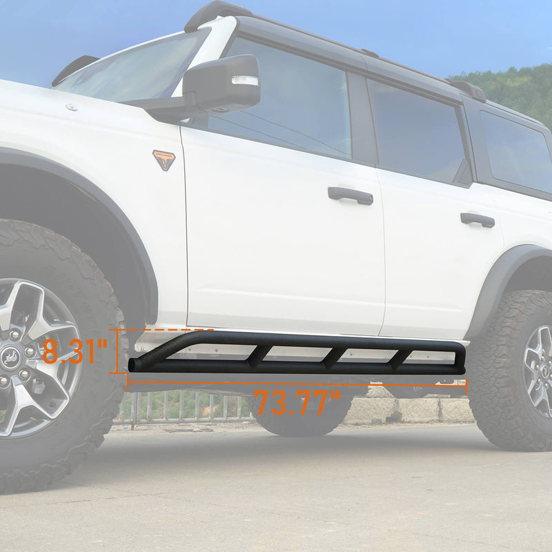 Load image into Gallery viewer, Ford Bronco 21-23 4-Door Tube Slider Rocker Guards - HookeRoad BXG.8904-S 10
