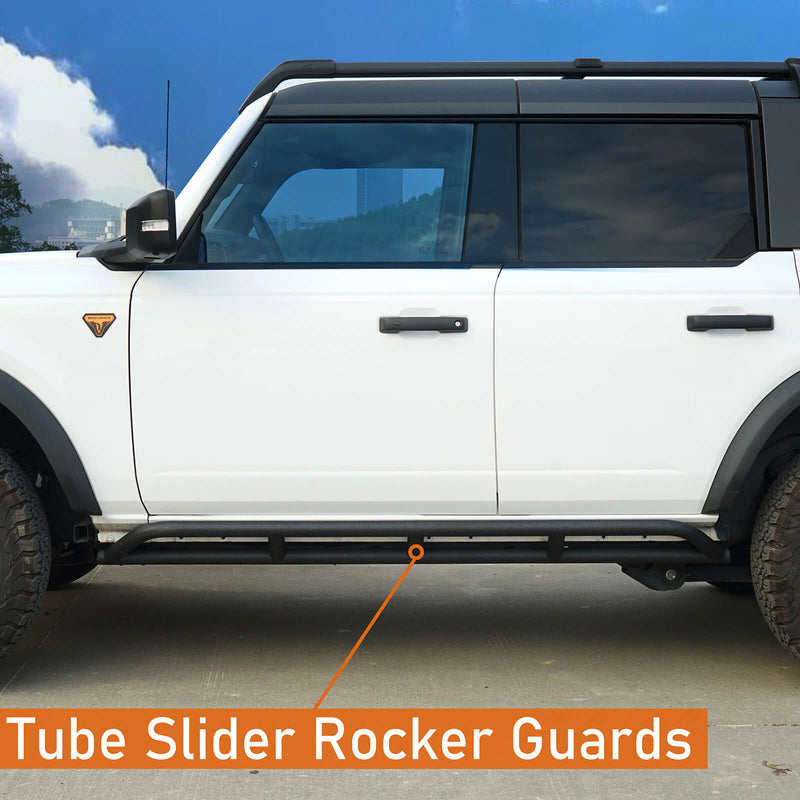 Load image into Gallery viewer, Ford Bronco 21-23 4-Door Tube Slider Rocker Guards - HookeRoad BXG.8904-S 3
