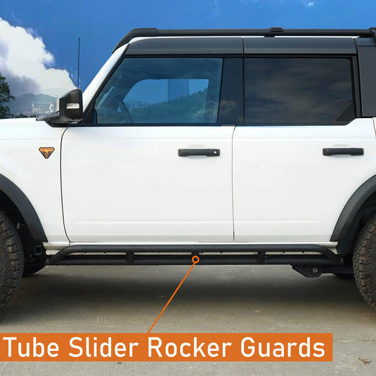 Ford Bronco 21-23 4-Door Tube Slider Rocker Guards - HookeRoad BXG.8904-S 3