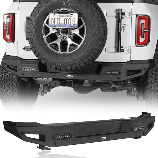 21-23 Ford Bronco Aftermarket Offroad Rear Bumper (Excluding Raptor) b8910s 2