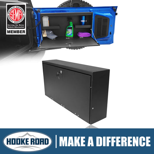 Ford Bronco Steel Tailgate Table Storage Lock Box - HookeRoad ft20008 1