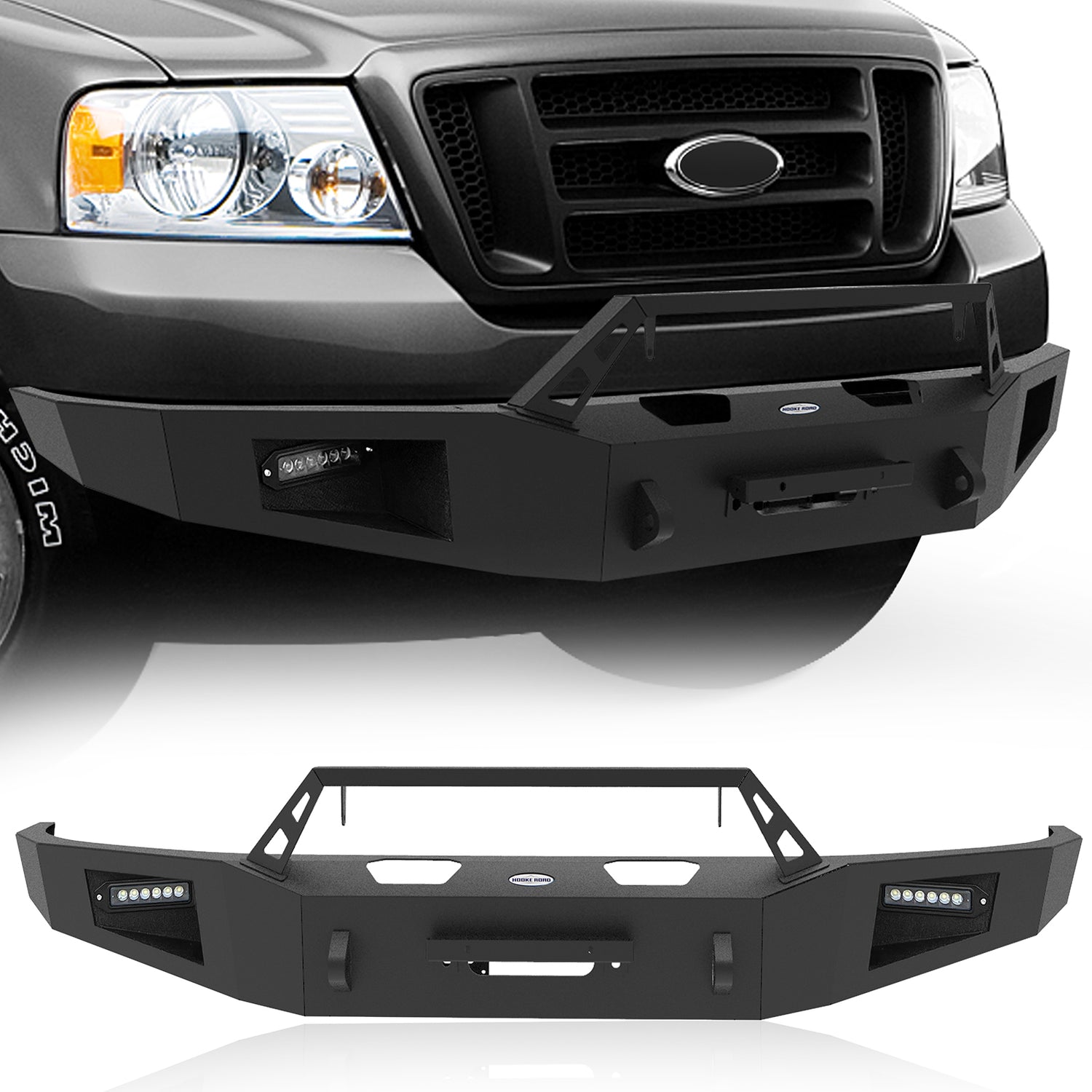 20042008 Ford F150 Aftermarket Front Winch Bumper Discovery Ⅰ Hook