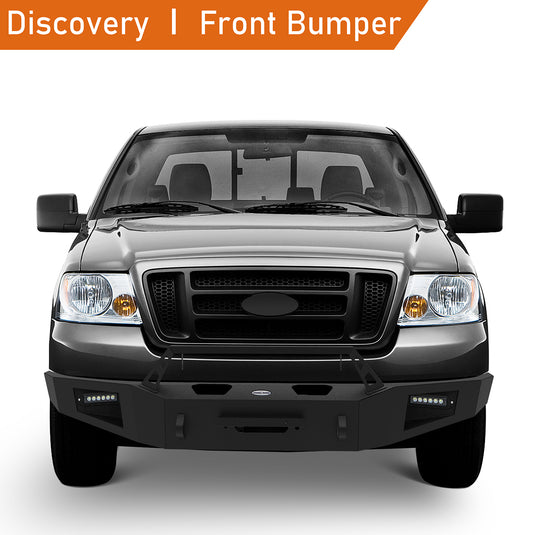 2004-2008 Ford F-150 Aftermarket Front Winch Bumper Discovery Ⅰ - Hooke Road b8001 3