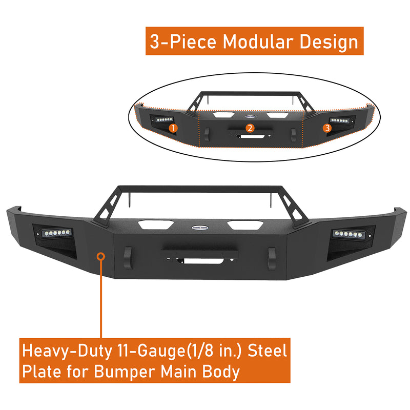 Load image into Gallery viewer, 2004-2008 Ford F-150 Aftermarket Front Winch Bumper Discovery Ⅰ - Hooke Road b8001 7
