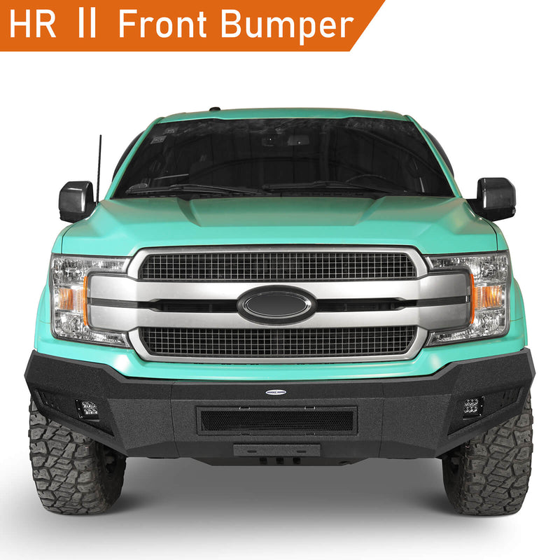 Load image into Gallery viewer, Ford HR Ⅱ Front Bumper w/ LED Spotlights (18-20 Ford F-150 (Excluding Raptor)) b8250s 3
