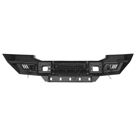 Ford F-250 Full Width Front Bumper with Skid Plate and LED Light Bar for 2005-2007 F-250 B8500 12