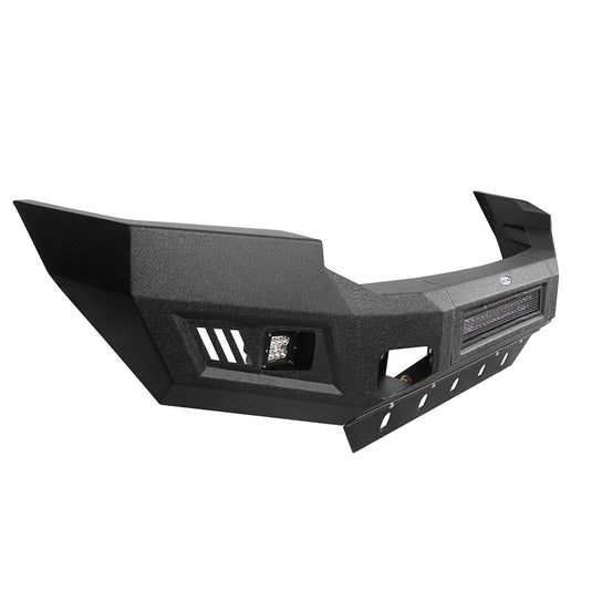 Ford F-250 Full Width Front Bumper with Skid Plate and LED Light Bar for 2005-2007 F-250 B8500 14