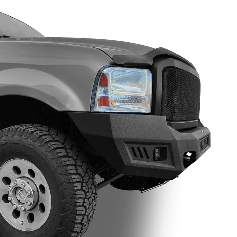 Load image into Gallery viewer, Ford F-250 Full Width Front Bumper with Skid Plate and LED Light Bar for 2005-2007 F-250 B8500 6
