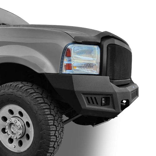 Ford F-250 Full Width Front Bumper with Skid Plate and LED Light Bar for 2005-2007 F-250 B8500 6