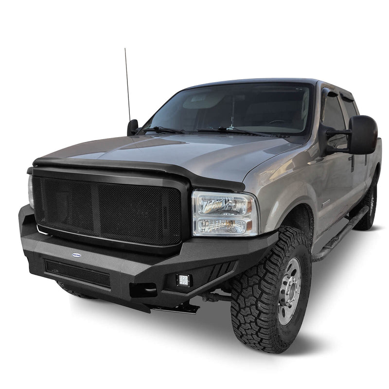 Load image into Gallery viewer, Ford F-250 Full Width Front Bumper with Skid Plate and LED Light Bar for 2005-2007 F-250 B8501 4

