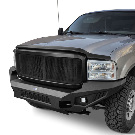 Ford F-250 Full Width Front Bumper with Skid Plate and LED Light Bar for 2005-2007 F-250 B8501 6