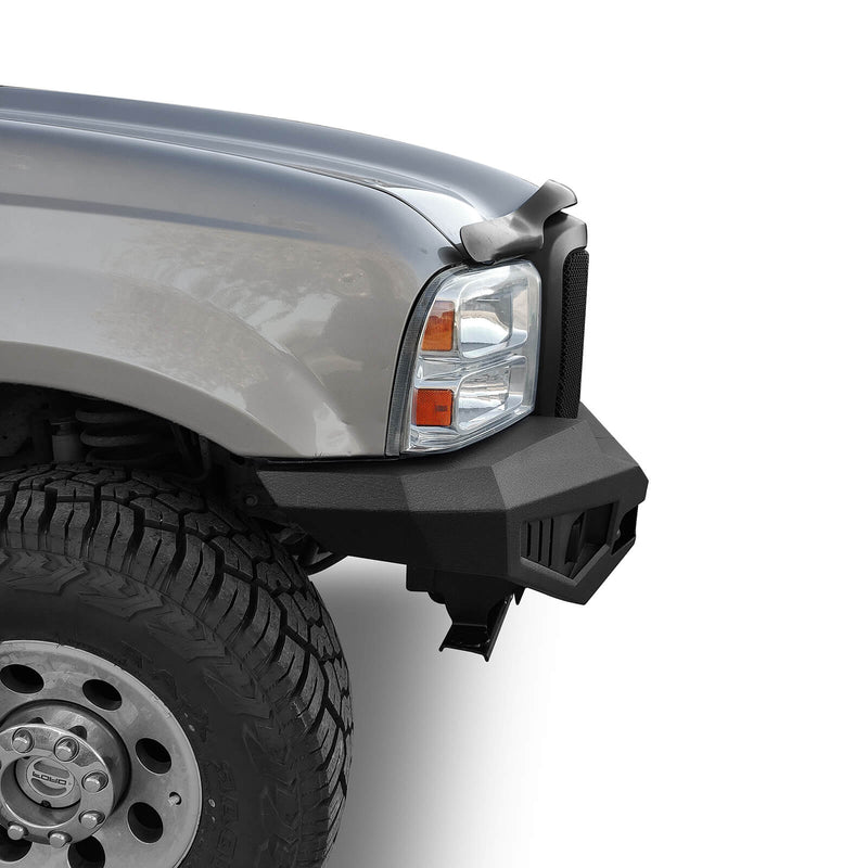 Load image into Gallery viewer, Ford F-250 Full Width Front Bumper with Skid Plate and LED Light Bar for 2005-2007 F-250 B8501 7
