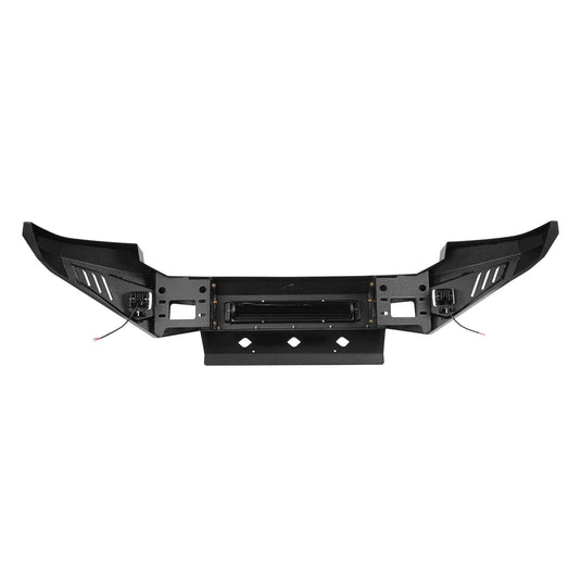 Ford F-250 Full Width Front Bumper with Skid Plate and LED Light Bar for 2005-2007 F-250 B8501 9